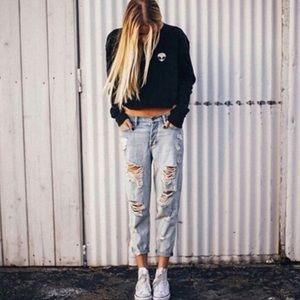 Brandy Melville Jeans | Distressed Boyfriend Jeans